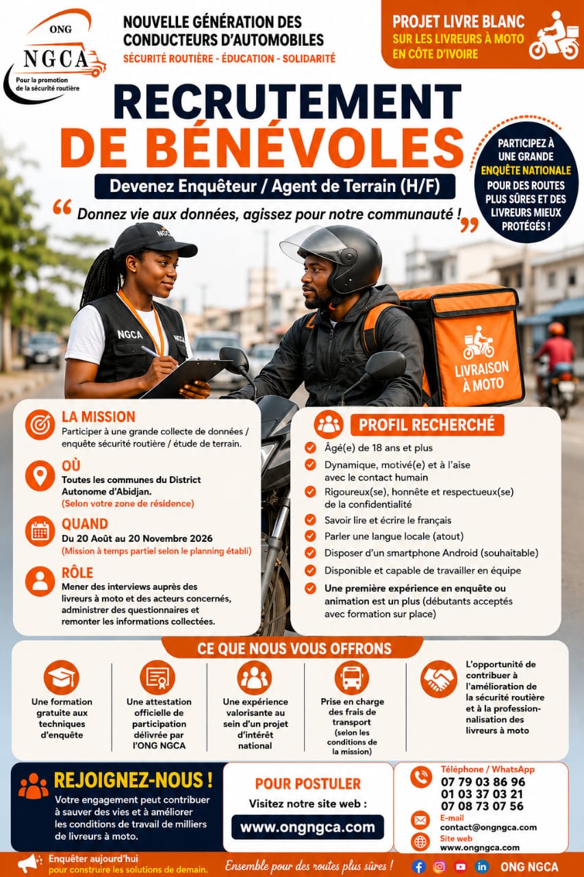 Action de sécurité routière NGCA
